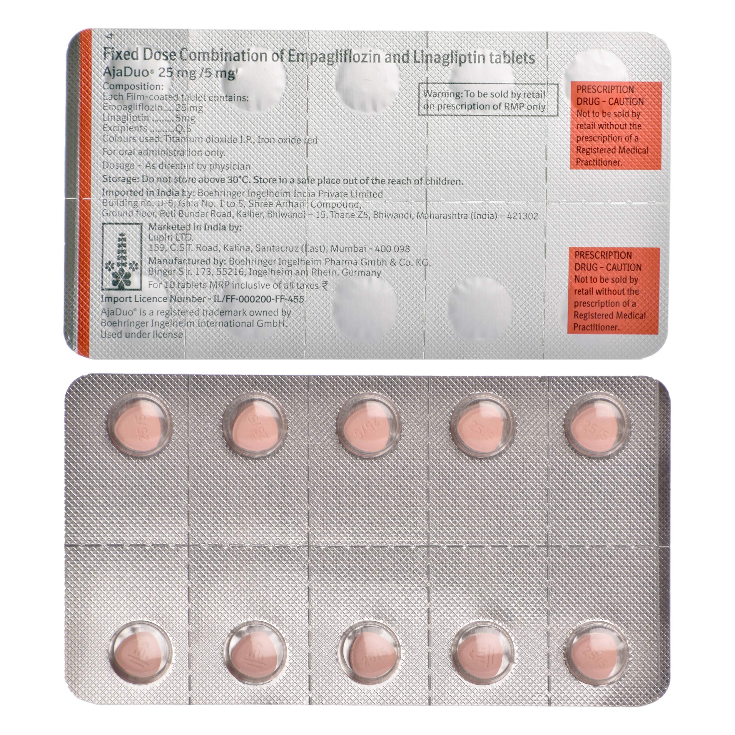 Ajaduo 25mg/5mg Tablet, Uses, Side Effects, Benefits, Price, Precautions, Substitute, Faq's