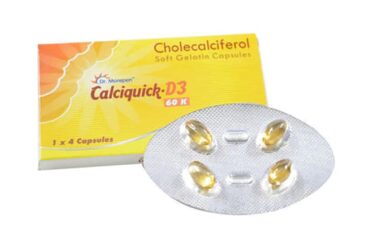 Calciquick D3 60K Capsule from Morepen for Bone, Joint and Muscle Care